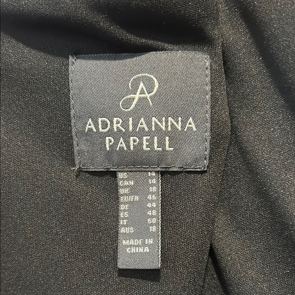 Adrianna Papell Black and Gold Sequin Maxi Gown - Picture 11 of 11